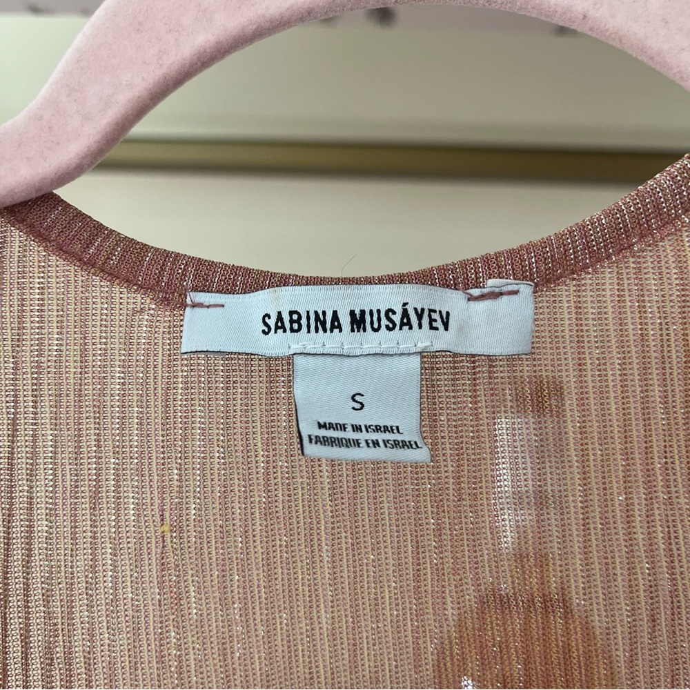 Sabina Musayev Carry Mini Dress in Pink Lemonade Size S - Picture 6 of 7
